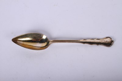 Lot 58 - A set of six George V silver spoons, London...
