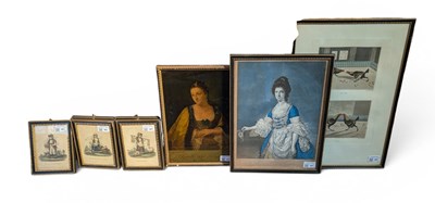 Lot 461 - A collection of ten paintings and prints...