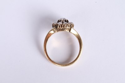 Lot 29 - An 18 carat yellow gold old European cut...