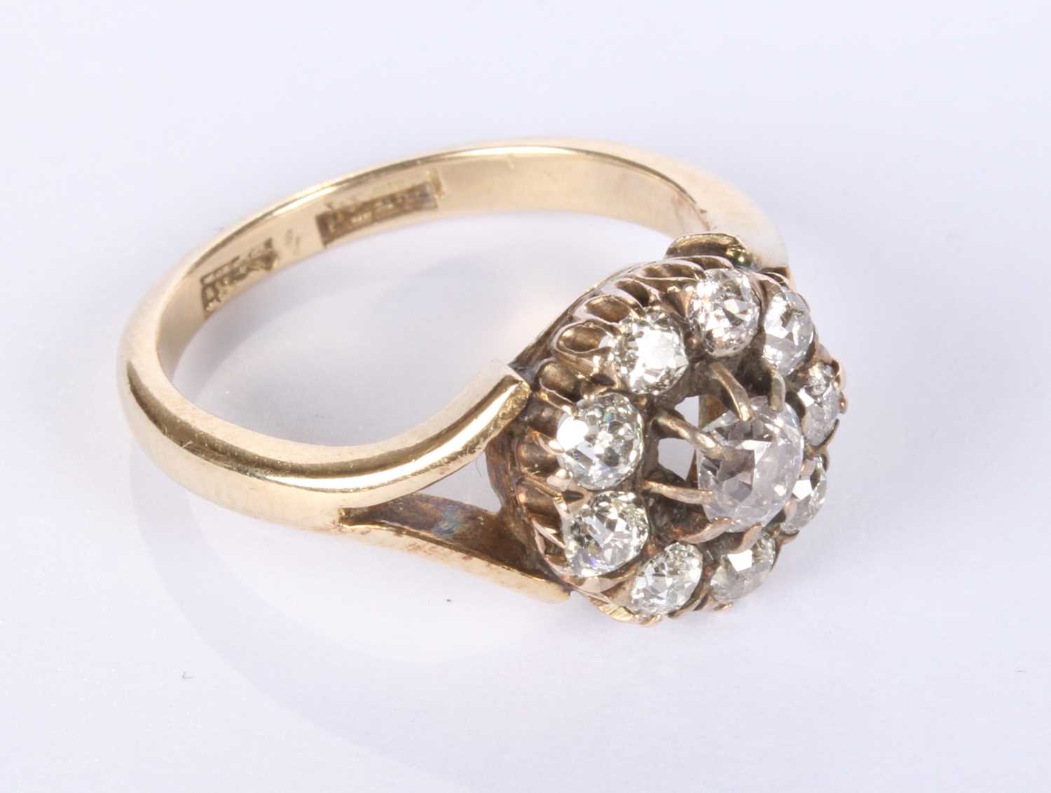 Lot 29 - An 18 carat yellow gold old European cut...