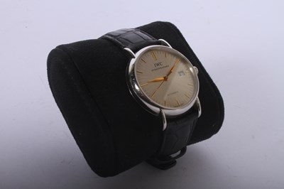 Lot 9 - An IWC (International Watch Co) Portofino...