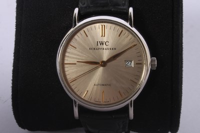 Lot 9 - An IWC (International Watch Co) Portofino...
