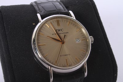 Lot 9 - An IWC (International Watch Co) Portofino...
