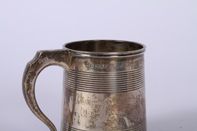 Lot 42 - A George V silver christening tankard, Chester...