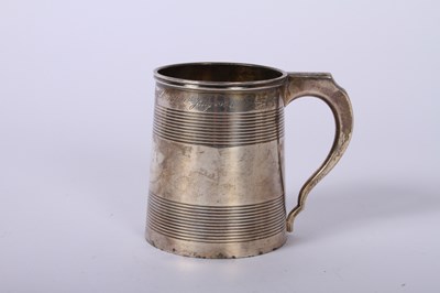 Lot 42 - A George V silver christening tankard, Chester...