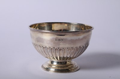 Lot 50 - An Edward VII silver pedestal bowl, of half...
