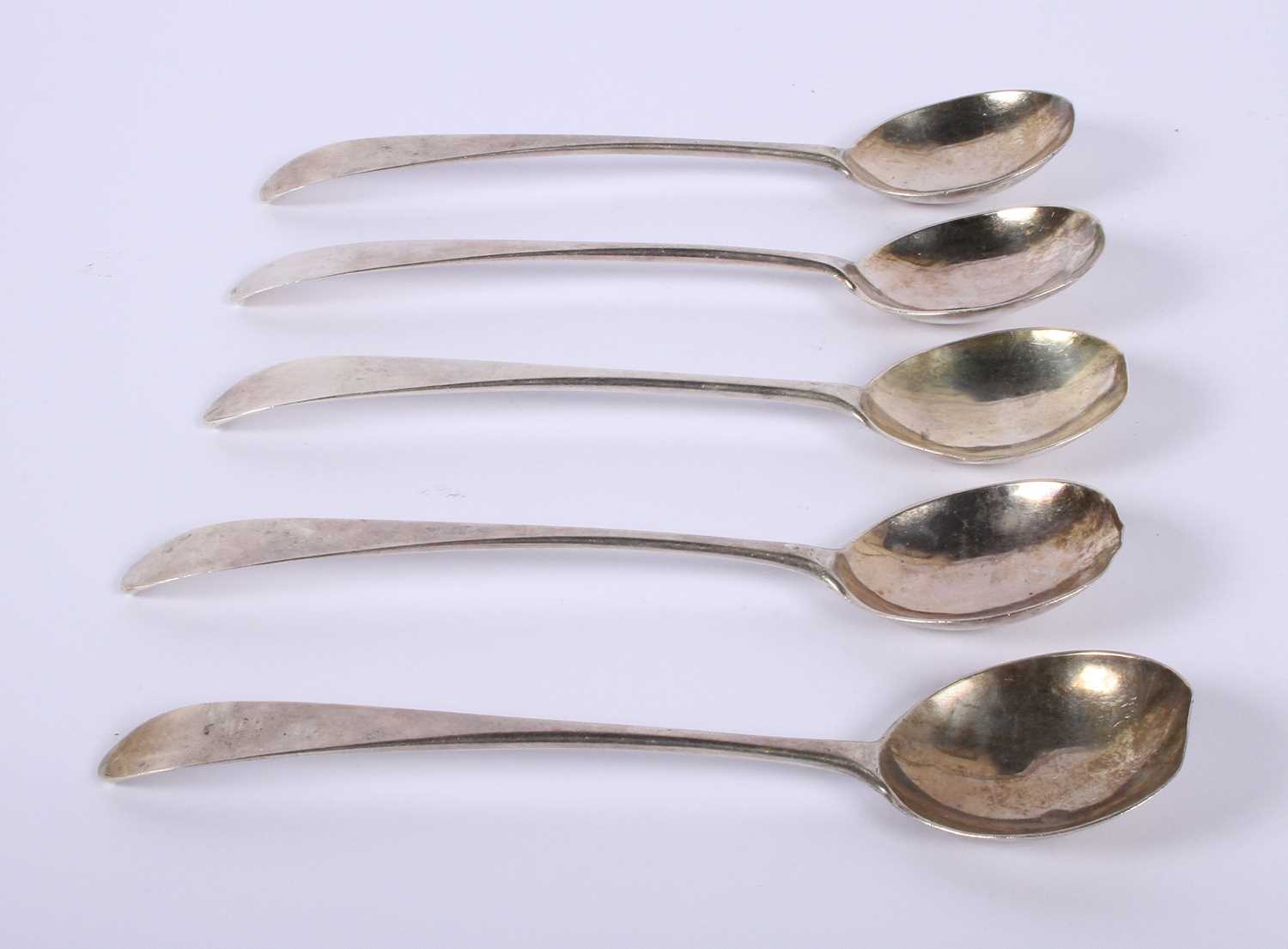 Lot 34 - A set of five George III Scottish silver...