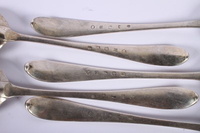 Lot 34 - A set of five George III Scottish silver...