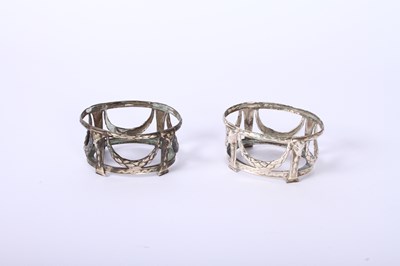 Lot 31 - A set of four George IV silver salts, each...