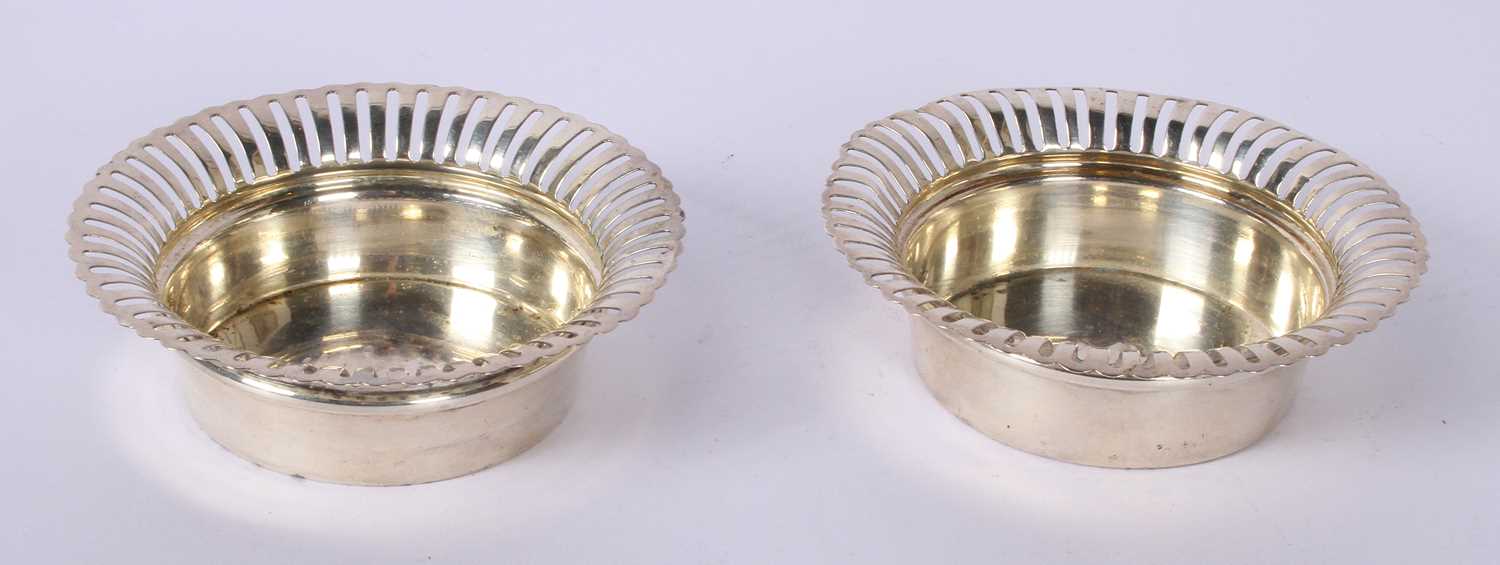 Lot 57 - A pair of George V pierced silver bon bon...