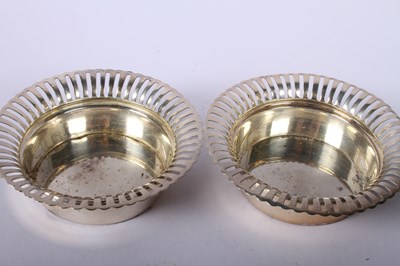Lot 57 - A pair of George V pierced silver bon bon...