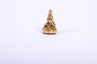 Lot 1 - A 15 carat gold bloodstone seal, vacant seal,...