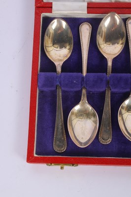 Lot 68 - A set of six silver teaspoons, Birmingham 1977,...