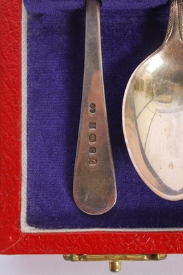 Lot 68 - A set of six silver teaspoons, Birmingham 1977,...