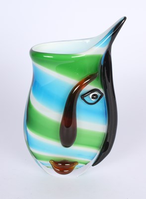 Lot 239 - An Italian coloured glass vase, in the form of...