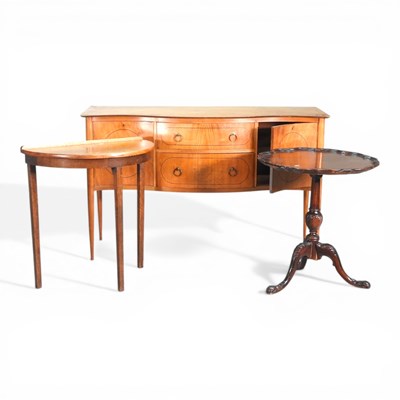 Lot 683 - A reproduction sideboard, 142cm wide, together...