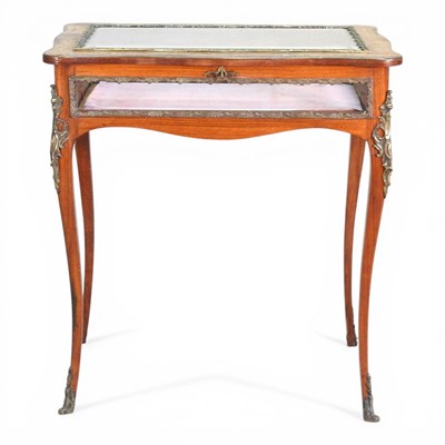 Lot 244 - A 19th century French kingwood and marquetry...