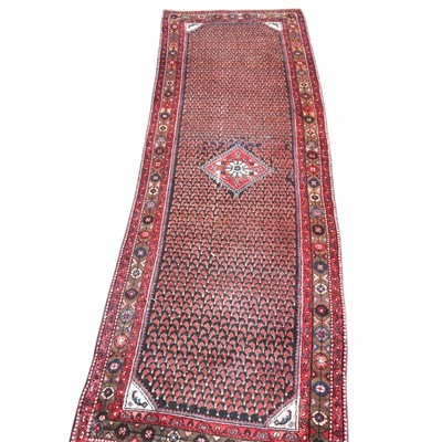 Lot 225 - A Persian Malayer runner, with a patterned...