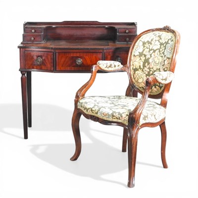 Lot 518 - An early 20th century mahogany writing desk,...