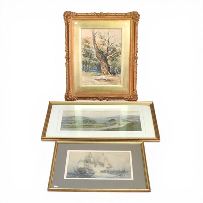 Lot 434 - William Bennet, 1811-1871, landscape with a...