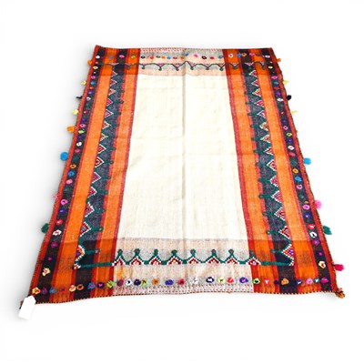 Lot 493 - A Persian jajim kilim, of plain design, with...