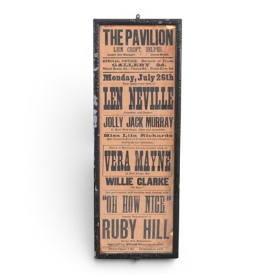 Lot 360 - A theatre poster, The Pavilion, Lion Croft,...
