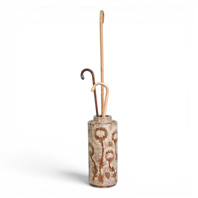 Lot 394 - A large 1970s glazed pottery vase, 57cm high,...