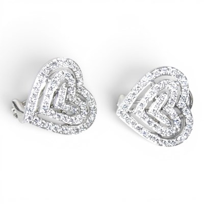 Lot 87 - A pair of Theo Fennell 18 carat white gold and...