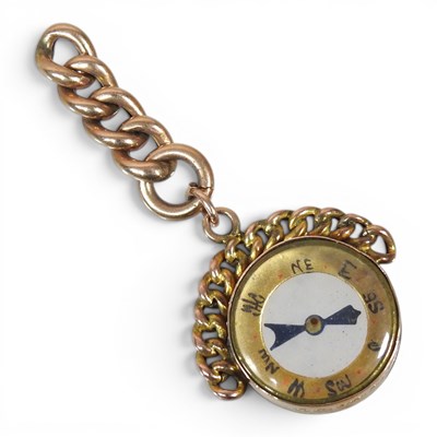 Lot 128 - An early 20th century 9 carat gold cased fob...