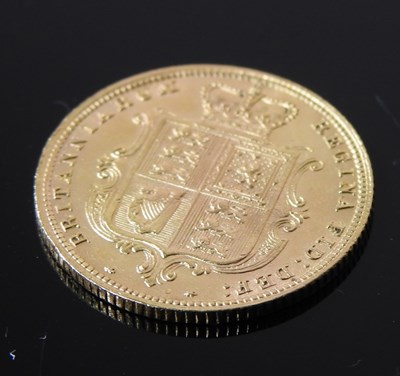 Lot 106 - A Victorian gold half sovereign, dated 1885,...