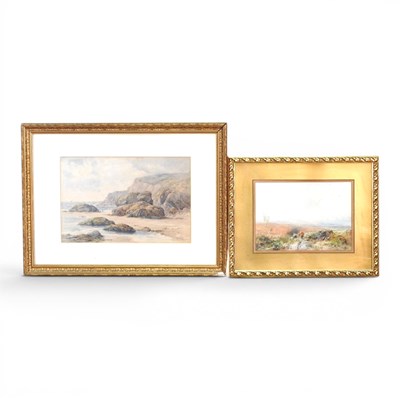 Lot 415 - H D Bell, 19th century, coastal landscape,...