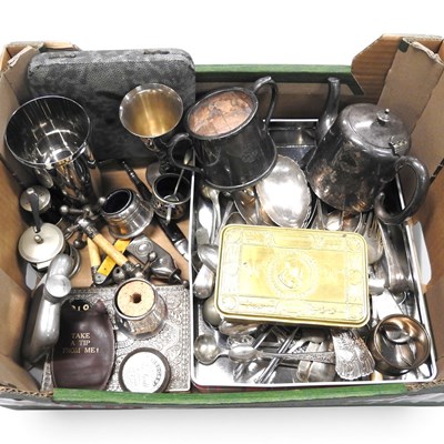Lot 481 - A collection of 19th century and later silver...