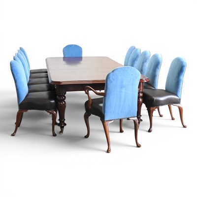 Lot 231 - A Victorian mahogany pull out extending dining...