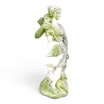 Lot 147 - A large cast stone garden statue of the Roman...