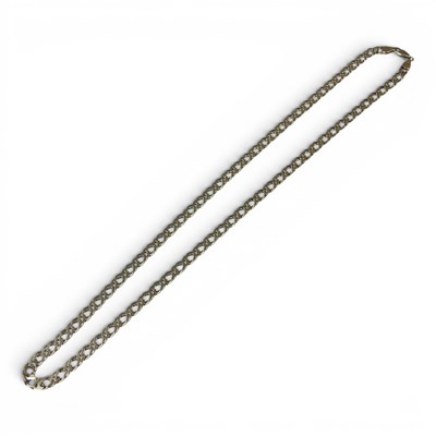 Lot 58 - A 9 carat gold curb link necklace, 21g, 58cm long