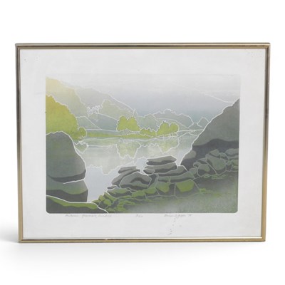 Lot 82 - Bernard L Green, 1931-1998, Autumn, Grasmere,...