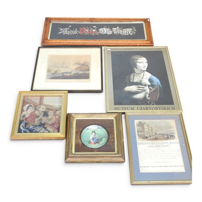 Lot 624 - A collection of 19th century pictures, to...