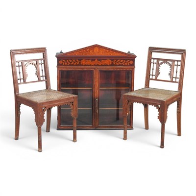 Lot 547 - A pair of late 19th century Middle Eastern...