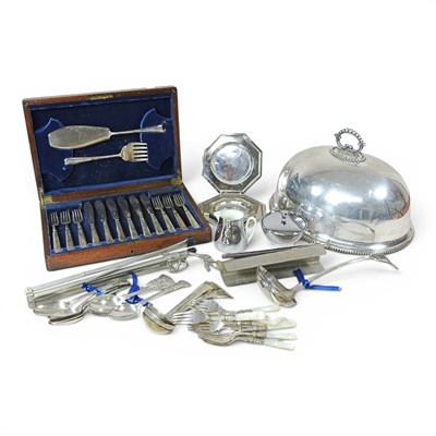 Lot 407 - A set of six early 20th century fish eaters,...