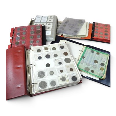 Lot 297 - A collection of coins in albums, mainly 19th...