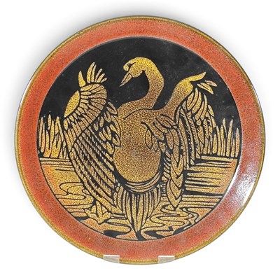 Lot 38 - A large Poole pottery charger, circa 1970s,...