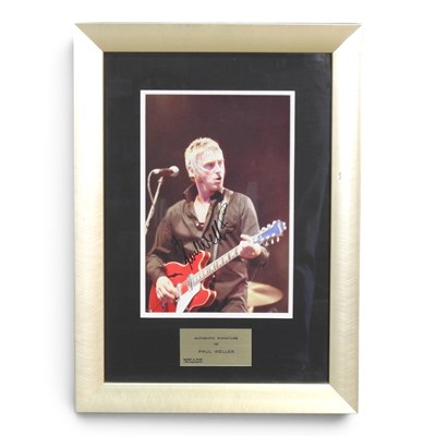 Lot 337 - Paul Weller, autographed picture signed in...
