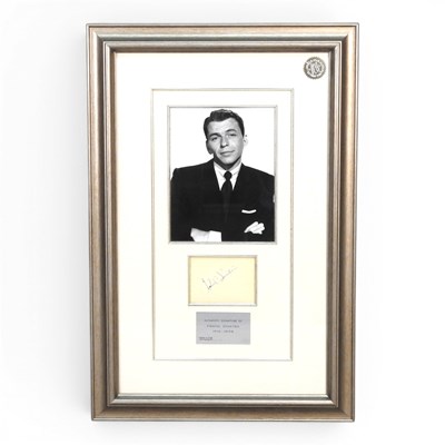 Lot 151 - The Authentic Signature of Frank Sinatra,...