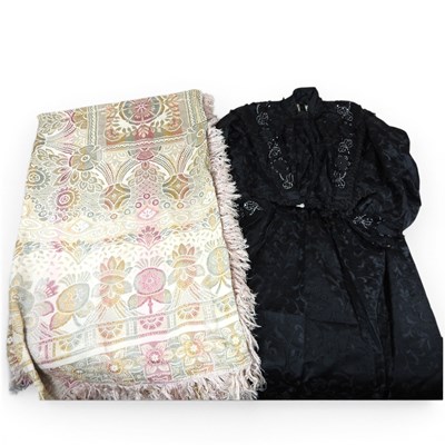 Lot 303 - A Victorian black embroidered boned bodice top...