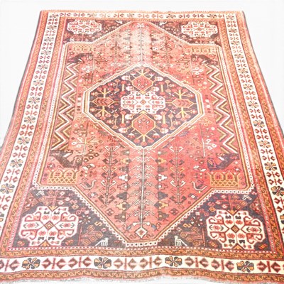 Lot 322 - A Turkish carpet, with a central medallion and...