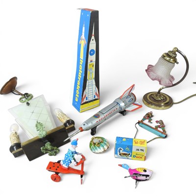 Lot 675 - A mid 20th century Holdraketa tin plate toy...