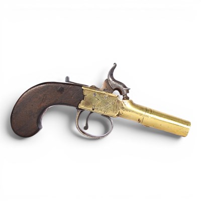 Lot 112 - A mid 19th century percussion boxlock pocket...