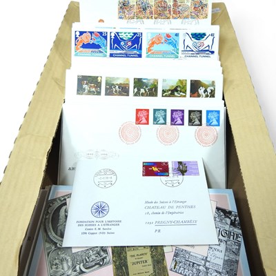 Lot 211 - A collection of first day covers and stamps