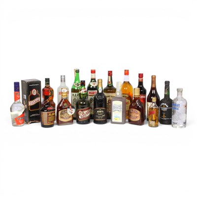 Lot 190 - A collection of spirits and liqueurs, to...