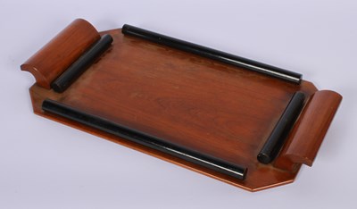 Lot 243 - An Art Deco style Anglo Indian teak and...